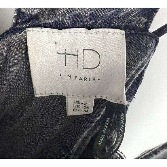 HD In Paris Anthropologie Harbor Texture Jumpsuit 2 Romper Dress Strappy Wide - Picture 4 of 10